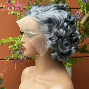 Short Bob Loose Wave Human Hair Wig | 13x4 Transparent Lace