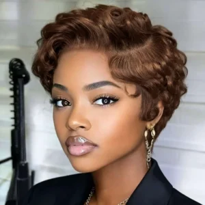 Curly Pixie Cut Wig | 13x4 Lace Front Human Hair