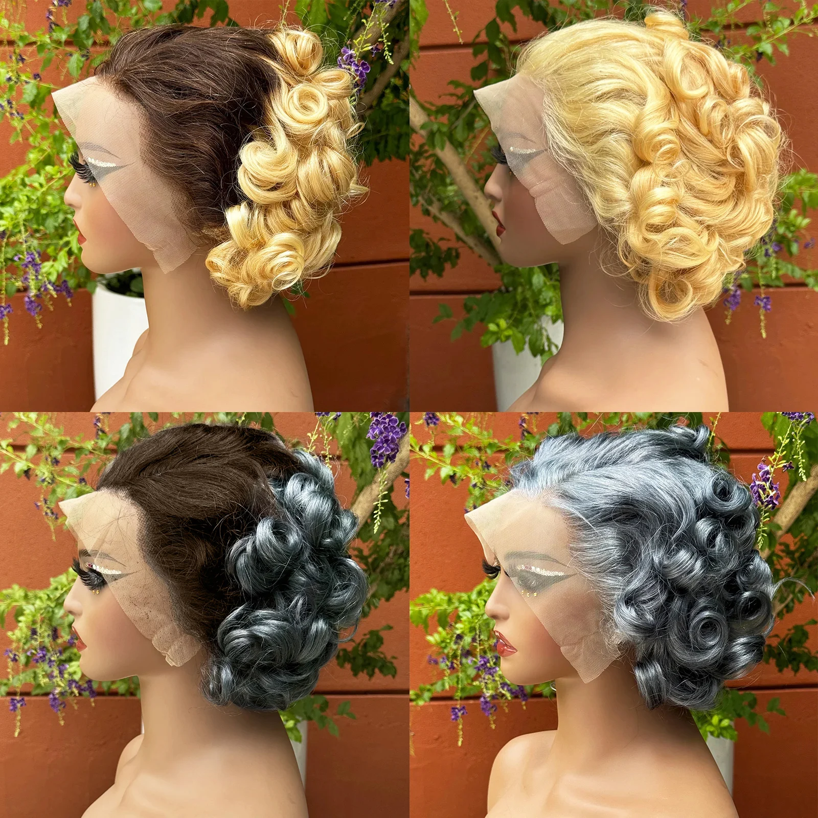 Short Bob Loose Wave Human Hair Wig | 13x4 Transparent Lace - Image 5
