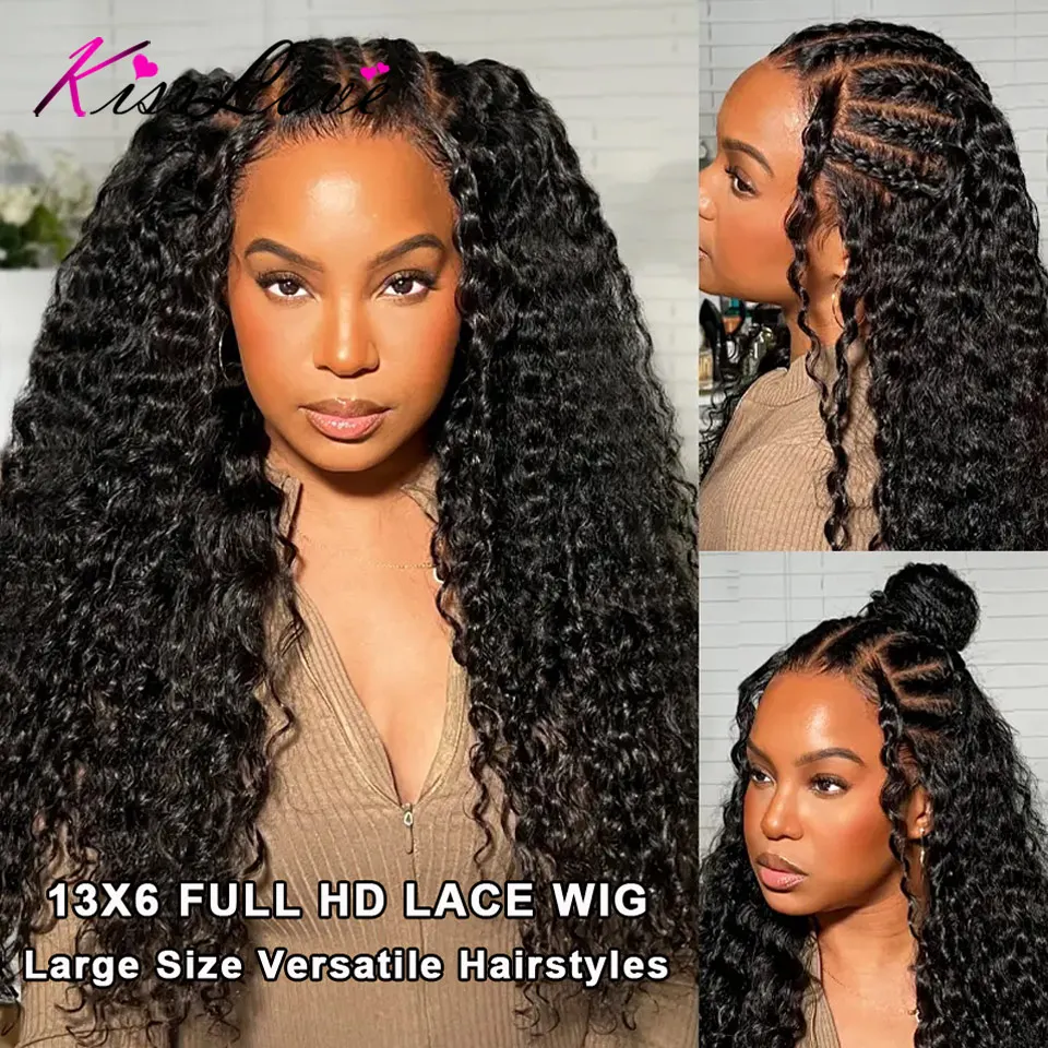Deep Wave Human Hair Wig | HD Transparent Lace Front - Image 2